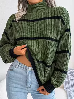 Suéter Cuello Medio De Mujer