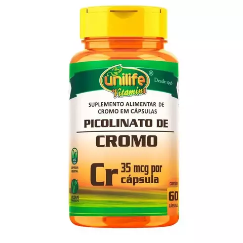Picolinato de Cromo - Unilife (60 cápsulas)