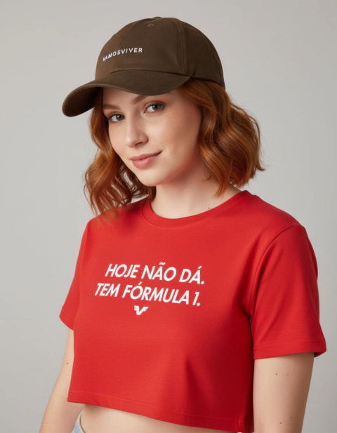 Cropped Hoje não dá. Tem Fórmula 1. - comprar online