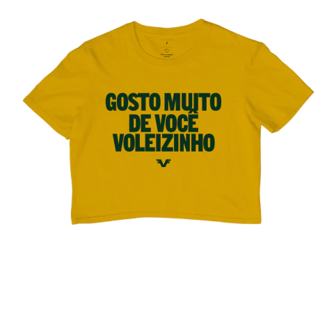 Cropped Gosto Muito de Você, Voleizinho. na internet