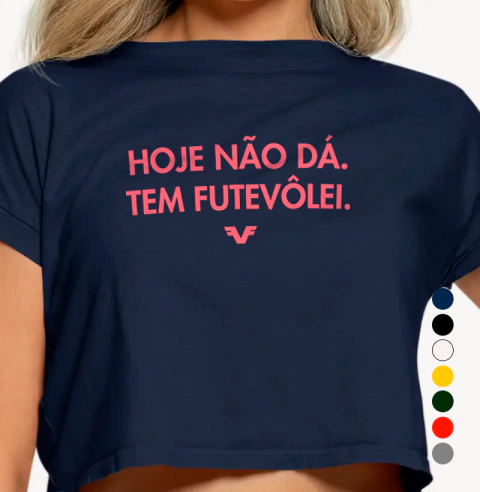 Cropped Hoje não dá. Tem Futevôlei