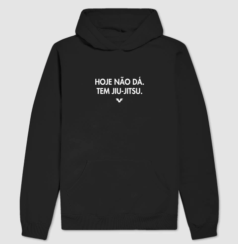Moletom Hoddie Hoje não dá. Tem Jiu-Jitsu - comprar online