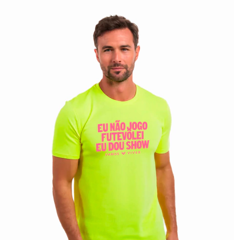 Camiseta [ Sport UV ] Eu Não Jogo Futevôlei, Eu Dou Show