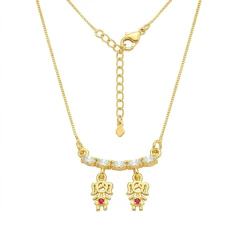 Colar com Pingente Meninas