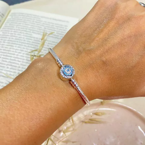 Pulsera Ojitos Celeste Brillantes - comprar online