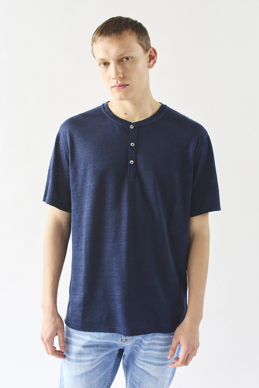 REMERA HENLEY LINO M/C - comprar online
