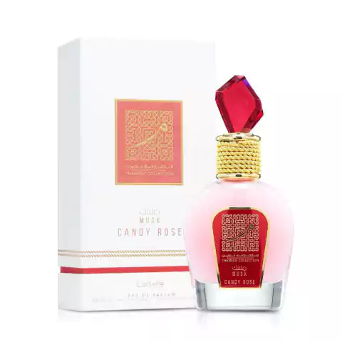 Perfume Árabe Musk Candy Rose Lattafa Thameen Collection Eau de Parfum 100ml