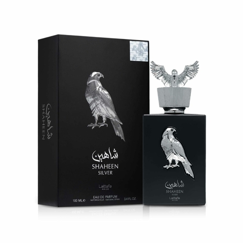 Perfume Árabe Shaheen Silver Lattafa Eau De Parfum Unissex 100ml