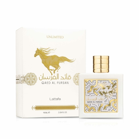 Perfume Árabe Qaed Al Fursan Unlimited Lattafa Eau de Parfum 90ml