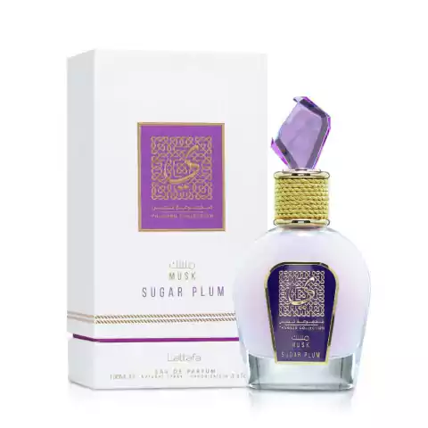 Perfume Árabe Musk Sugar Plum Lattafa Thameen Collection Eau de Parfum 100ml