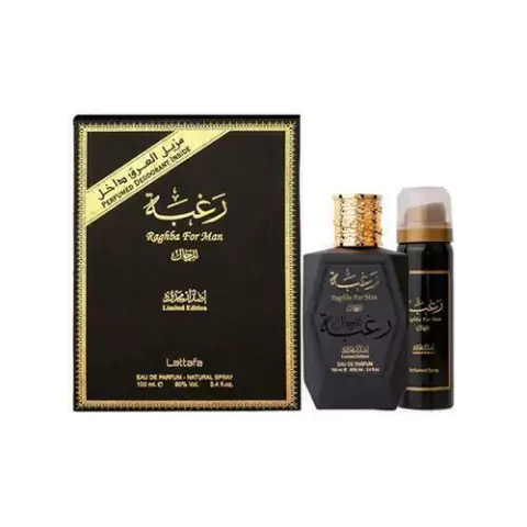 Perfume Árabe Raghba Lattafa + Desodorante Corporal Eau de Parfum 100ml