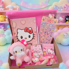 Box Hello Kitty Ideal Regalo Vs Artículos Sanrio con Peluchito