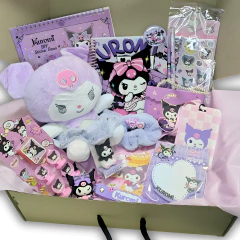 Kuromi-Super Set Kit Regalo Con Peluche Box Kawaii Sanrio
