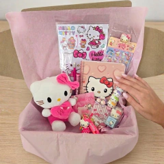 Super Set Kit Regalo Hello Kitty Con Peluche 20 Cm - tienda online