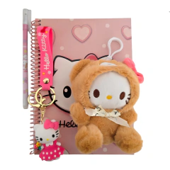 Mini Set De Regalo Personaje Kawaii Con Mini Peluche