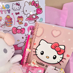 Super Set Kit Regalo Hello Kitty Con Peluche 20 Cm - tienda online