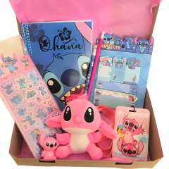 Stitch- Box Regalo Con Peluche Rosa Angel - tienda online