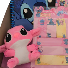 Stitch- Box Regalo Con Peluche Rosa Angel - tienda online