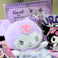 Imagen de Kuromi-Super Set Kit Regalo Con Peluche Box Kawaii Sanrio