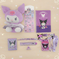 Imagen de Kuromi-Super Set Kit Regalo Con Peluche Box Kawaii Sanrio