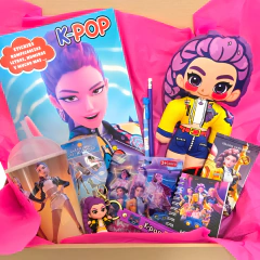 Super Box Demon Hunters Guerreras Del K-pop Con Peluche Muñeca 20cm