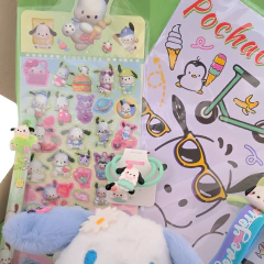 Mini Box Pochacco Sanrio Kawaii Con Peluche Y Más