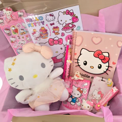 Super Set Kit Regalo Hello Kitty Con Peluche 20 Cm