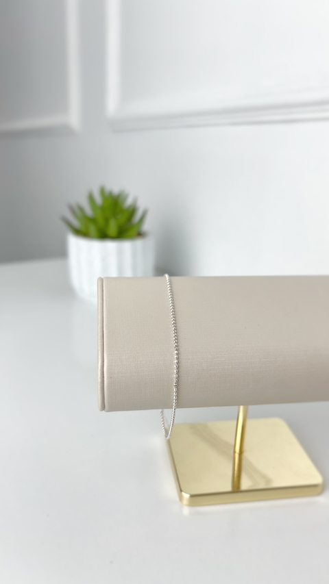 Pulseira bolinha / Prata 925