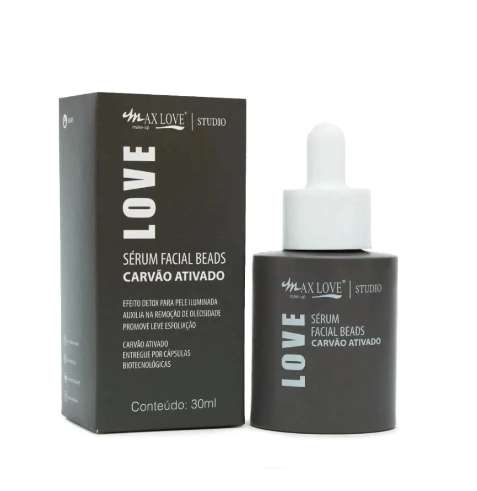 Sérum Facial Vegano Beads Carvão Ativado