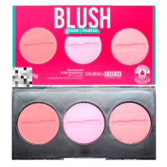 Trio de Blush Glaze & Matte - Dermachem - comprar online