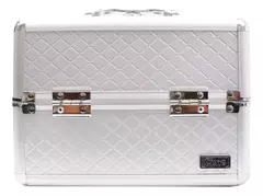 Maleta de Maquiagem Cromada C/ Andares - comprar online