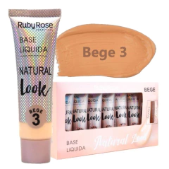 Base Liquida - Ruby Rose - Natural Look - Bege 3