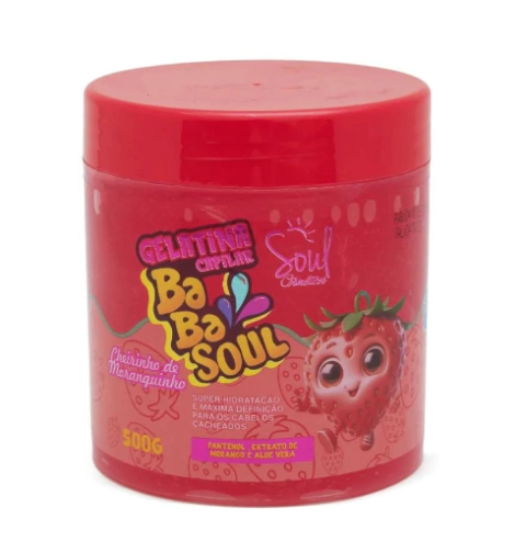 Gelatina Capilar Babasoul Cheirinho de Morango