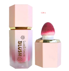 Blush Liquido com esponja luxo - Lua e Neve - Maia Makes