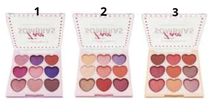 Lua e Neve - Paleta de Sombras Face Coração - comprar online