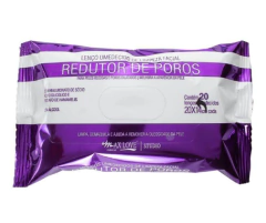 Lenço Demaquilante Redutor de Poros Sem Álcool - Max Love