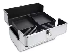 Maleta de Maquiagem Cromada C/ Andares - comprar online
