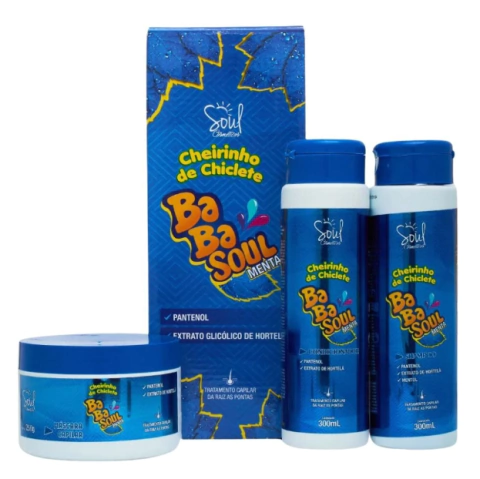 Kit Capilar 3 Peças Babasoul Cheirinho Trydent Mentolado Soul Cosméticos