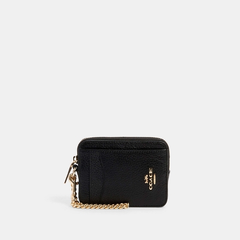 Coach Cartera Zip Card Case *en existencia*