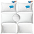 Combo 2 Almohadas Viscoelástica + 2 Protectores + 2 Fundas