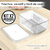 Set x2 Recipiente Transparente Apilable con Tapa Organizador Gris - Mega Shop TV