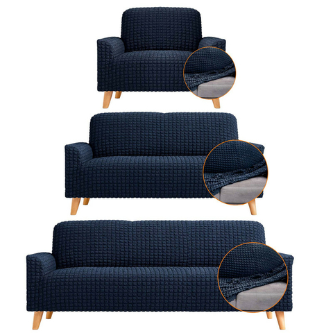 Combo x3 Protectores Elástico de Sofá Un Dos y Tres Puestos - comprar en línea