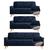 Set x3 Fundas Elásticas Sofá 2 Dos Puesto + 1 Tres Puestos - comprar en línea