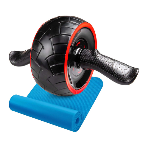 Rueda Abdominal Retráctil con Resorte y Tapete para Rodillas