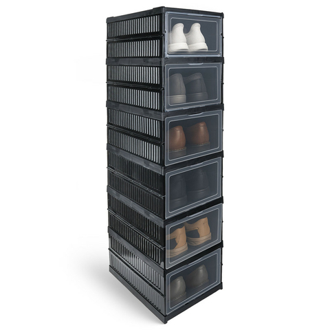 Organizador Zapatos 6 Niveles Plegable Ventana Transparente - comprar en línea