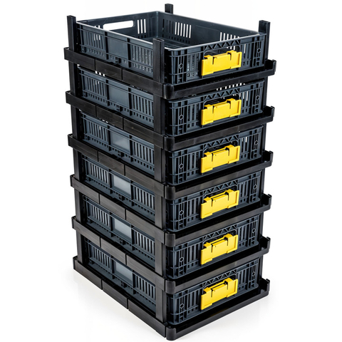 Set x6 Estantería Plástica Modular con Estantes Organizador