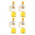 4 Botellas Dispensadoras aplicador Multiusos Aceite Vinagre Amarilla