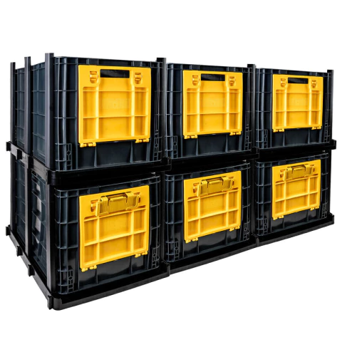 Set x6 Estantería Modular con Canastilla Cerrada y Ventana