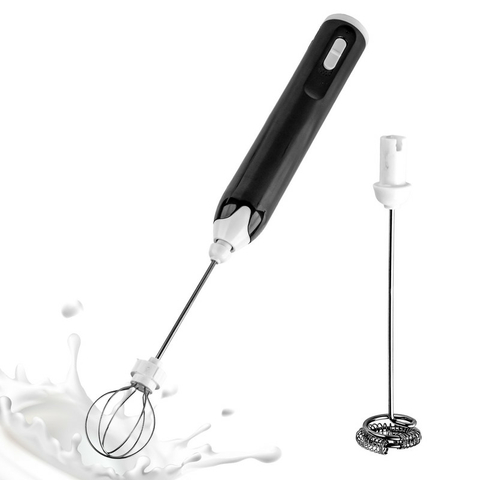 Batidor Eléctrico Portátil Recargable Doble Cabezal y USB