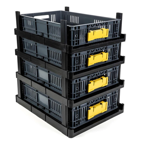 Set x4 Estantería Plástica Modular con Estantes Organizador